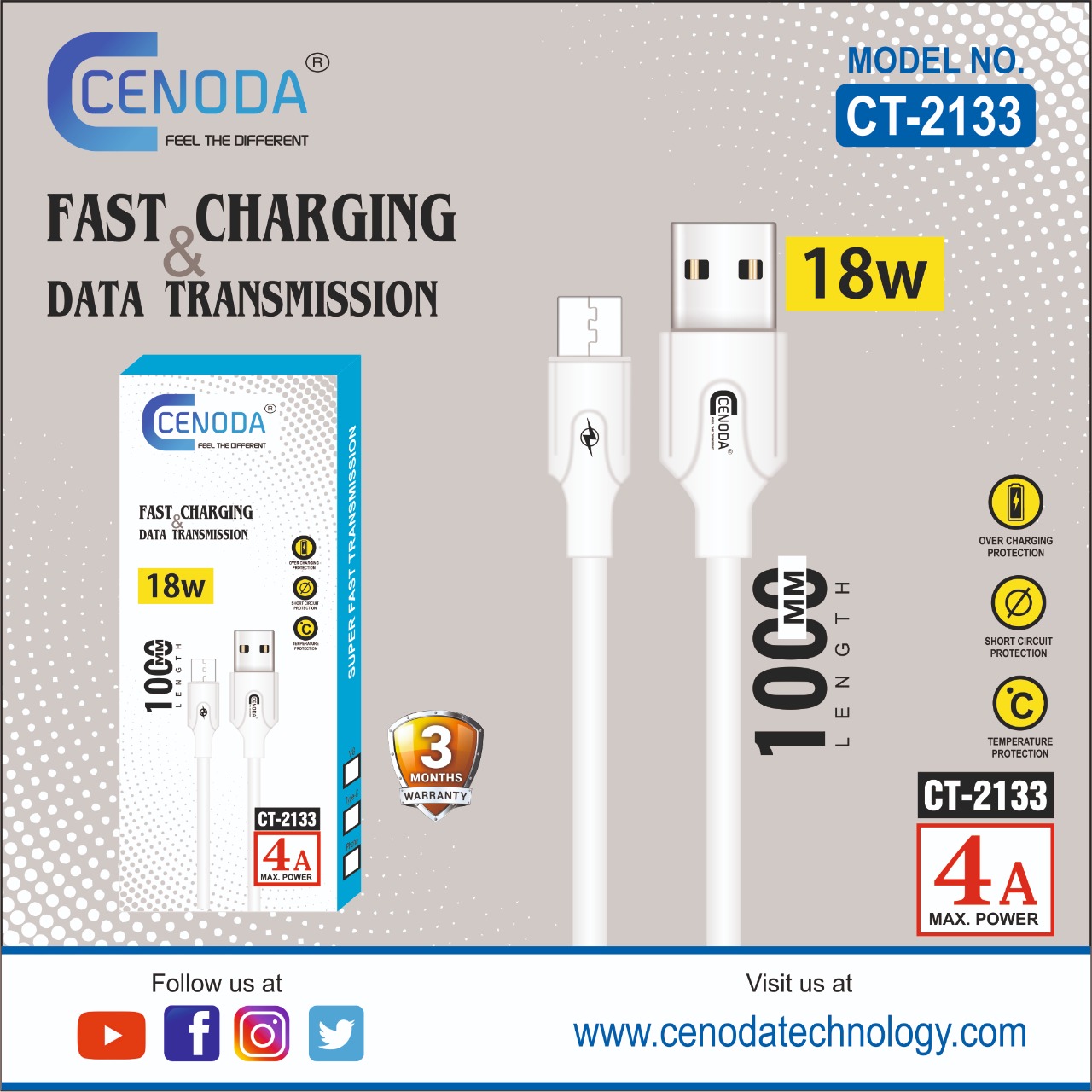 18w Super Fast charging & Data Transfer Cable